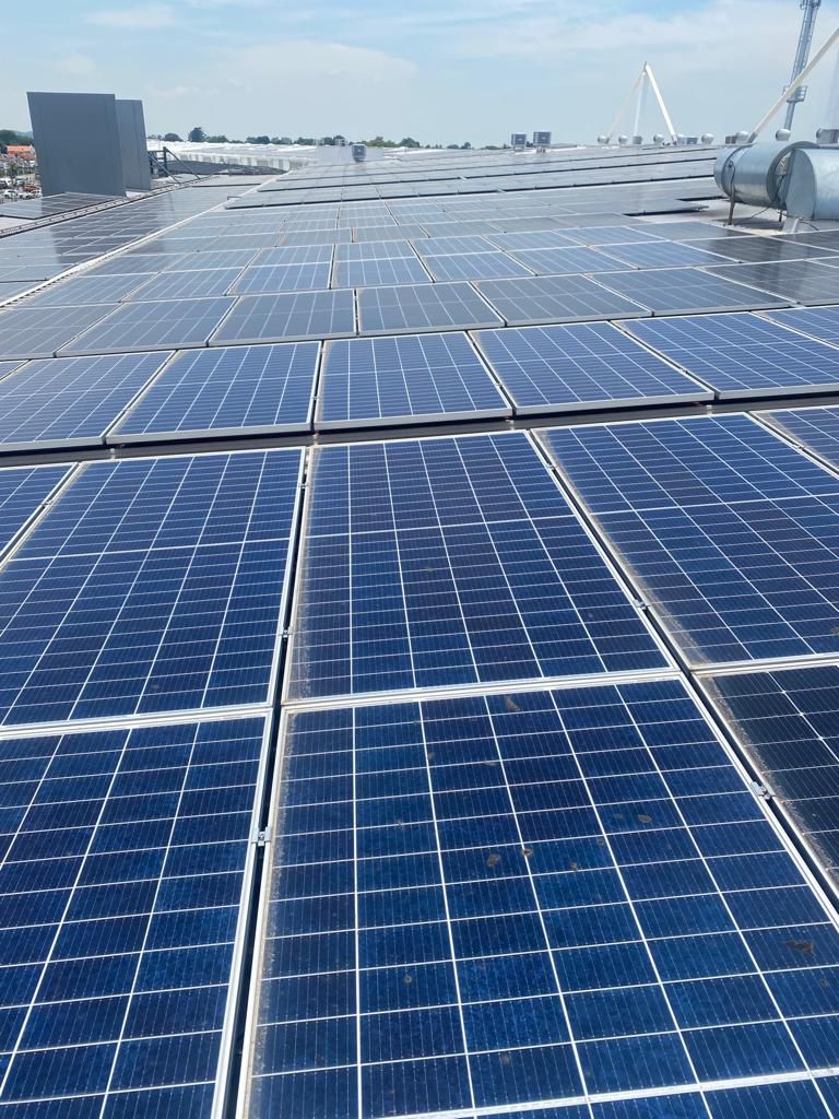 Solar roof installation
